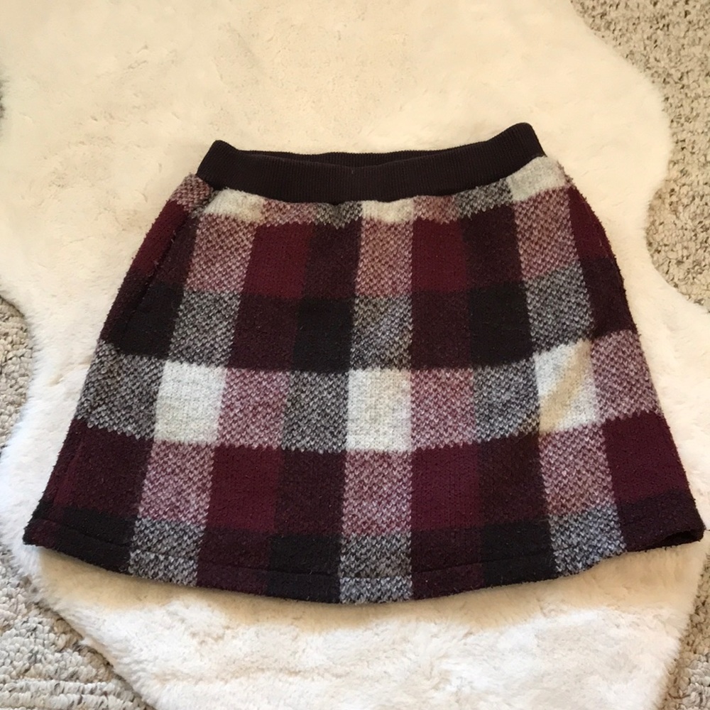 Uniqlo checked mini skirt